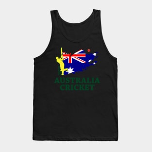 Cricket Australia Aussie Flag Union Jack Stars Tank Top